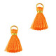 Mini Kwastje 2cm - Gold-fiery orange